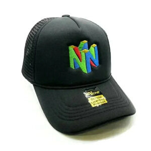 N64 Video Games Mesh Trucker Snapback (Black)